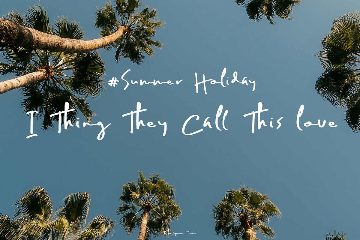 Rhesymo Brush Script, a Script Font by madeDeduk (Photo 6 of 8)