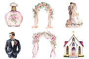 Retro Wedding Day Clipart, an Illustration by CreationArt (Thumbnail 3 of 5)