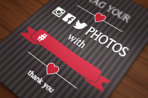 Event hashtag posters