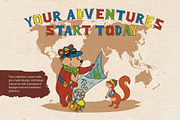 The Adventurous Bear / The Traveller, a Texture Illustration by YENTY JAP CO (Thumbnail 1 of 4)