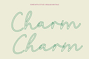 CS Ruska Dashed, a Script Font by Craft Supply Co. (Thumbnail 3 of 8)
