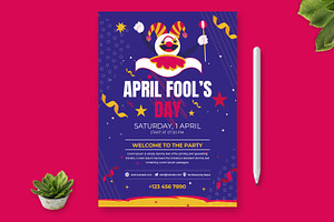April Fools Flyer Template, a Flyer Template by MightyDesign