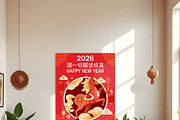Poster festive Lunar Chinese New, an Illustration by Vector_Up (Thumbnail 3 of 6)