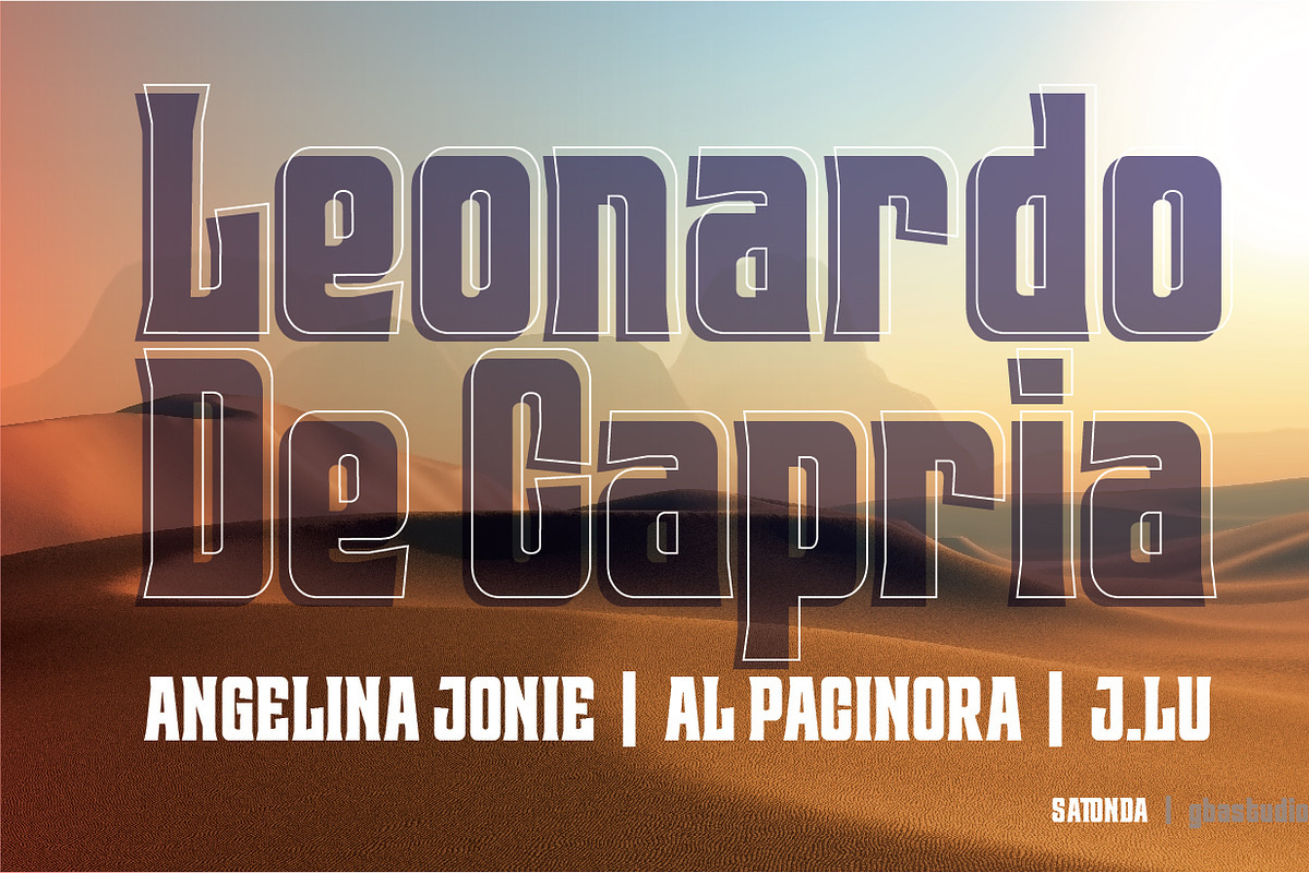 Satonda, a Sans Serif Font by GBAstudio (Photo 5 of 7)