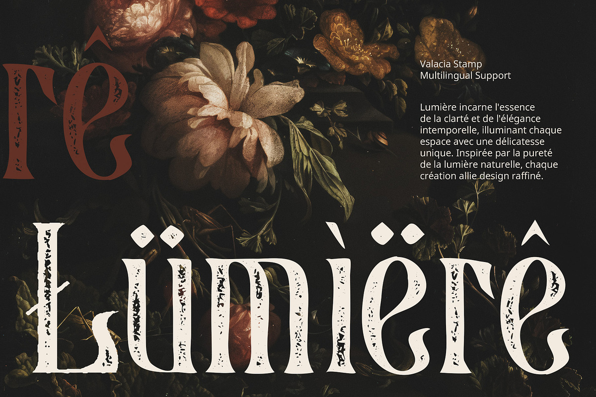 Valacia Stamp, a Serif Font by Craft Supply Co. (Photo 7 of 8)