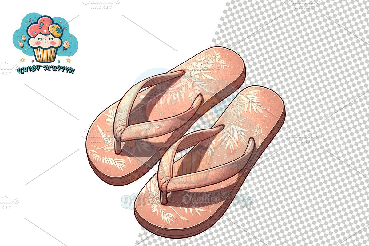 Slippers Clipart Collection, a Person Illustration by QM_ART (Photo 2 of 12)