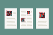 Tractatus Medieval initials font, a Blackletter Font by kaer_shop (Thumbnail 9 of 9)