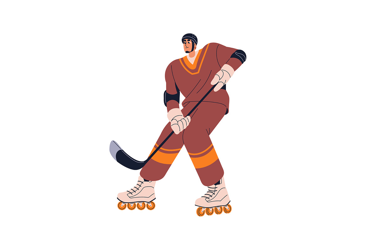 Happy people on roller skates set, a Person Illustration by PaperTrident (Photo 3 of 15)