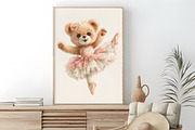 Ballerina Teddy Bear PNG Clipart, a Seasonal Illustration by RobertsArt (Thumbnail 7 of 7)