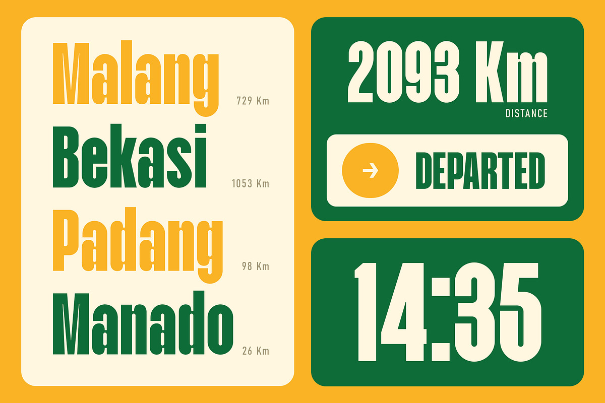 Kanuraga - Condensed Sans Font, a Sans Serif Font by Typia Nesia (Photo 5 of 12)