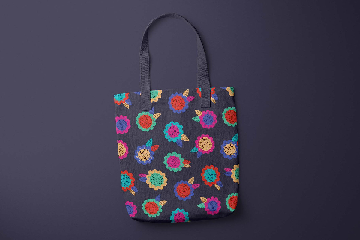 Bright Folk Flowers Pattern, a Pattern Graphic by Irina Ostapenko (Photo 2 of 4)