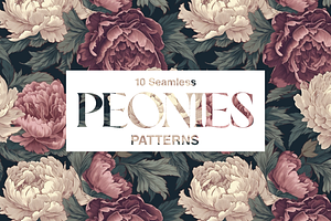 10 Peonies Patterns Vol.2