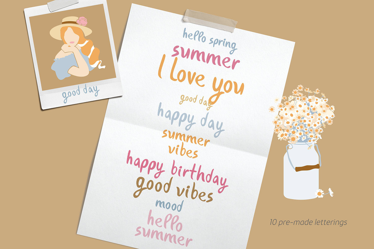 Summer women cliparts & posters, an Object Graphic by yttadesign (Photo 13 of 14)
