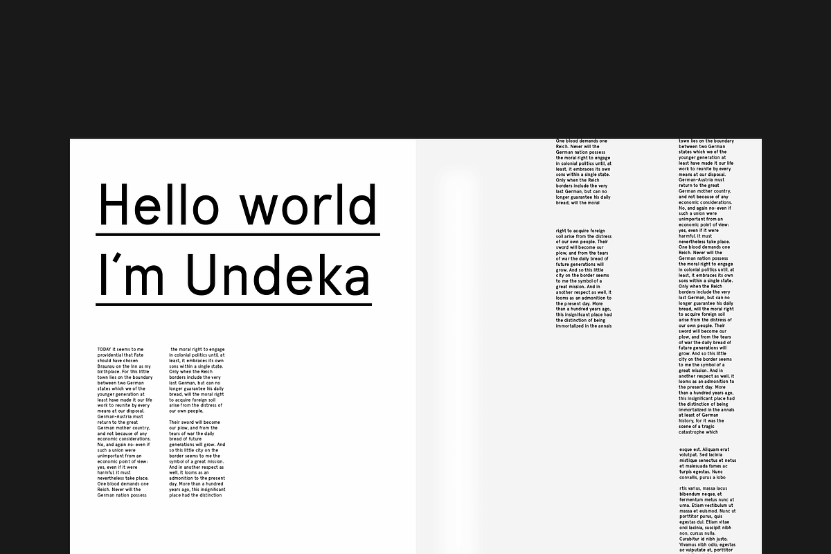 Undeka San Serif Font, a Sans Serif Font by Bolderaja1 Studio (Photo 14 of 20)