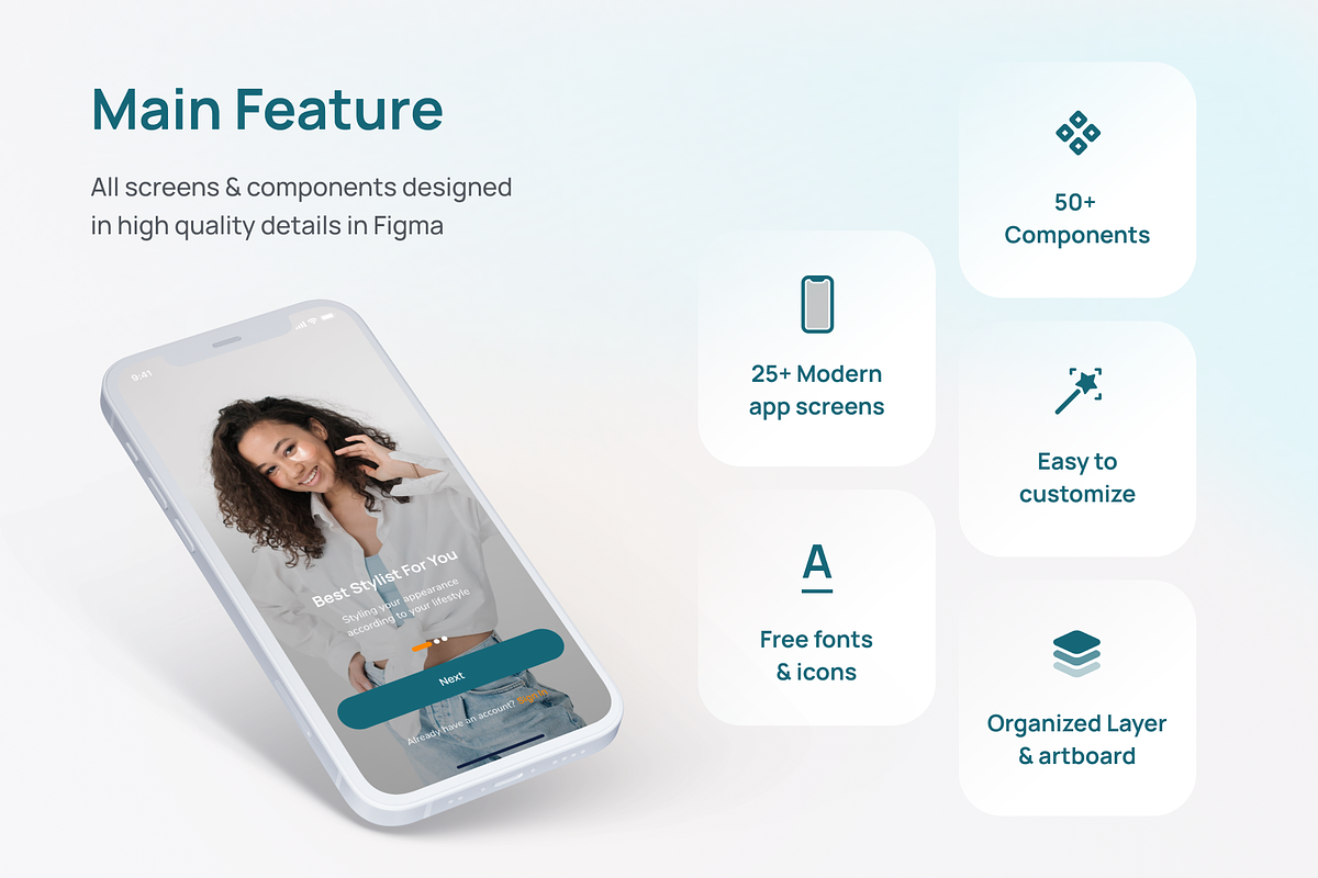 Beautilly - Salon & Beauty UI Kit, an UI Kit Template by dhuhacreative (Photo 2 of 8)