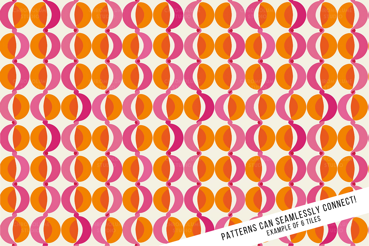 1960s Retro Mod Digital Paper