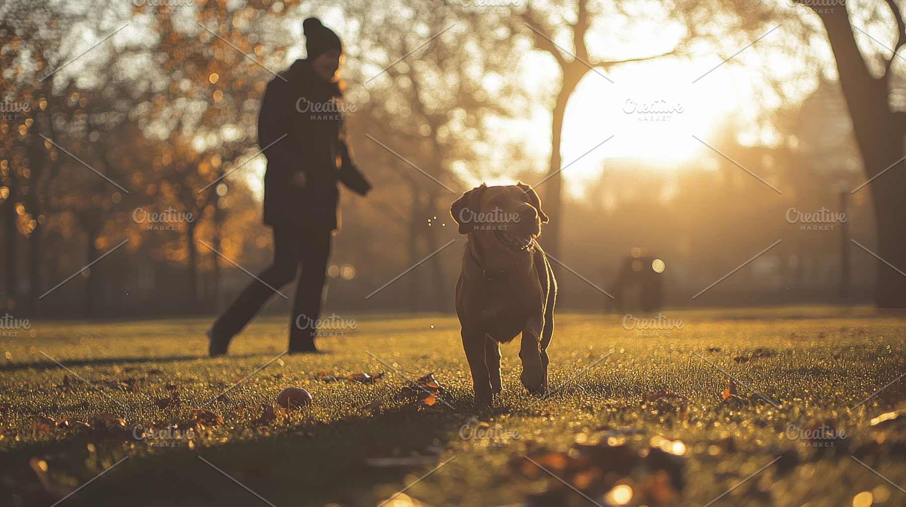 Dog running excitedly in a park, per, an Animal Photo by Pixeness Studio