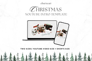 Vlogmas YouTube Intro Template Canva, a Social Media Template by Studio Eburnean (Thumbnail 1 of 3)