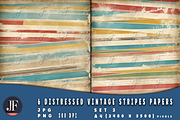 Distressed Vintage Stripes Papers 3, a Background Graphic by Joaquin Fernandez Studio (Thumbnail 2 of 4)
