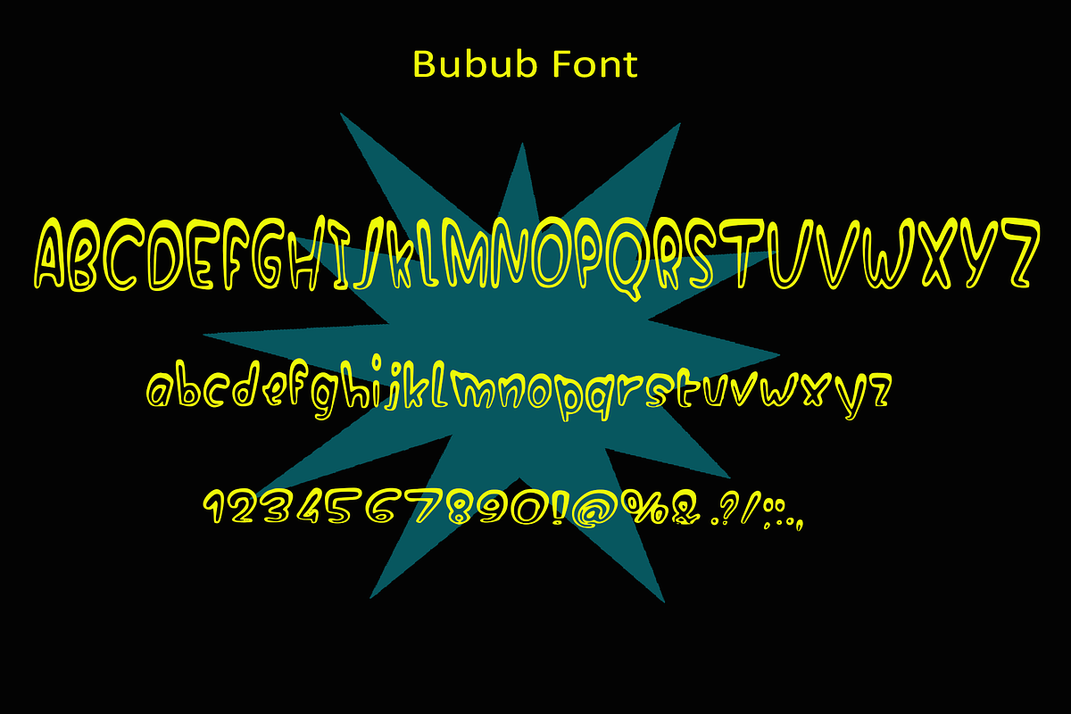 Bubub Font preview 4