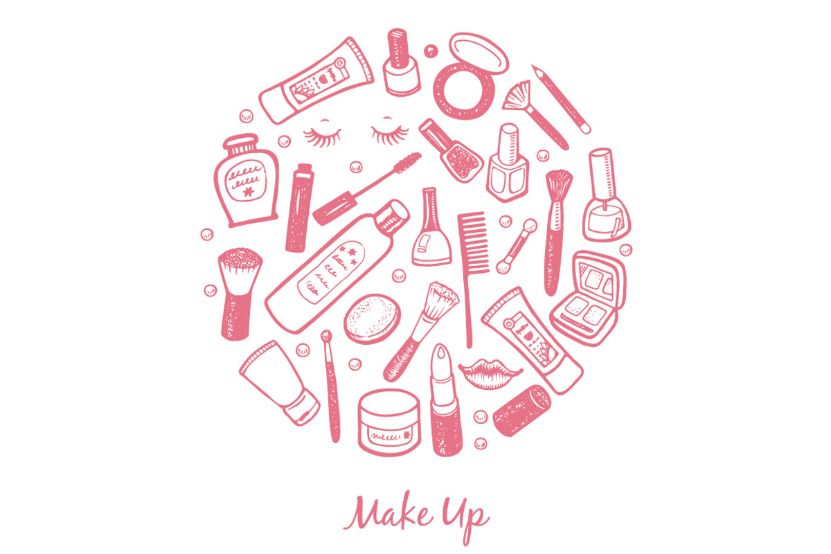 Cosmetics & Makeup kit +4 patterns, an Illustration by Hala (Photo 3 of 4)