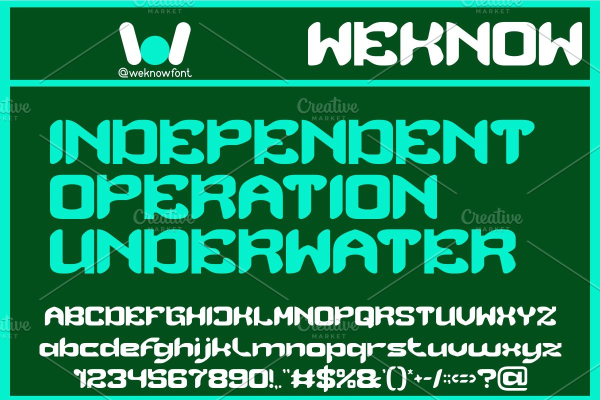 Scuba Diving font, a Font by weknow (Photo 3 of 8)