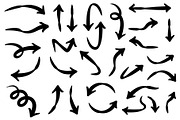 Set of thick hand drawn arrows, a Decorative Illustration by Yayasya (Thumbnail 3 of 3)