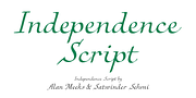 Independence Script, a Script Font by Alan Meeks Collection (Thumbnail 1 of 5)