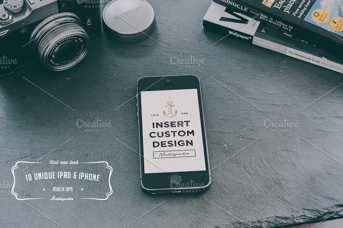 10 Cool iPad & iPhone mockups, an iPhone Mockup by Madebyvadim (Photo 5 of 5)