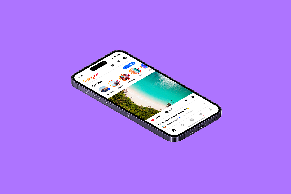 Phone 14 Pro - 21 Mockups Scenes, an iPhone Mockup by Asylab (Photo 14 of 35)