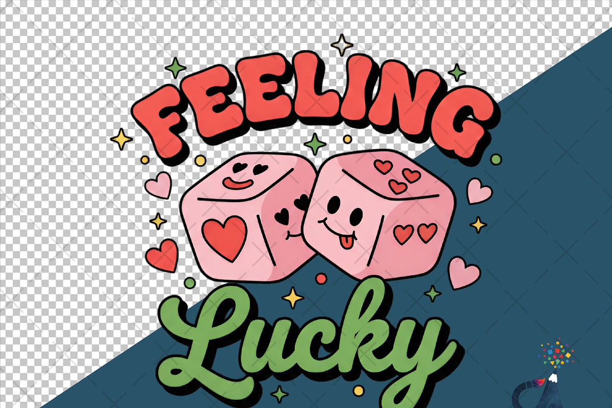 Feeling Lucky Valentine's Day Png, an Illustration by Creative Art (Photo 6 of 6)