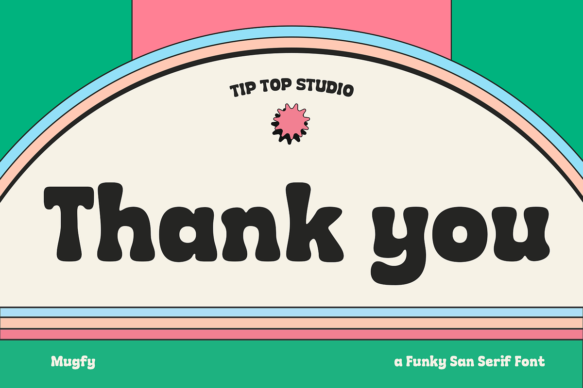 Mugfy – Wavy Squiggly Sans Font, a Sans Serif Font by Tiptop Graphic (Photo 9 of 9)