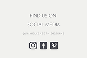 Monochrome Pinterest Templates, a Social Media Template by Sian Elizabeth Designs (Thumbnail 5 of 5)