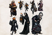 Hallowmere Halloween RPG characters, a Seasonal Illustration by ThatsDesignArt (Thumbnail 11 of 17)