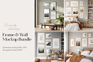 Frame & Wall Mockup Bundle