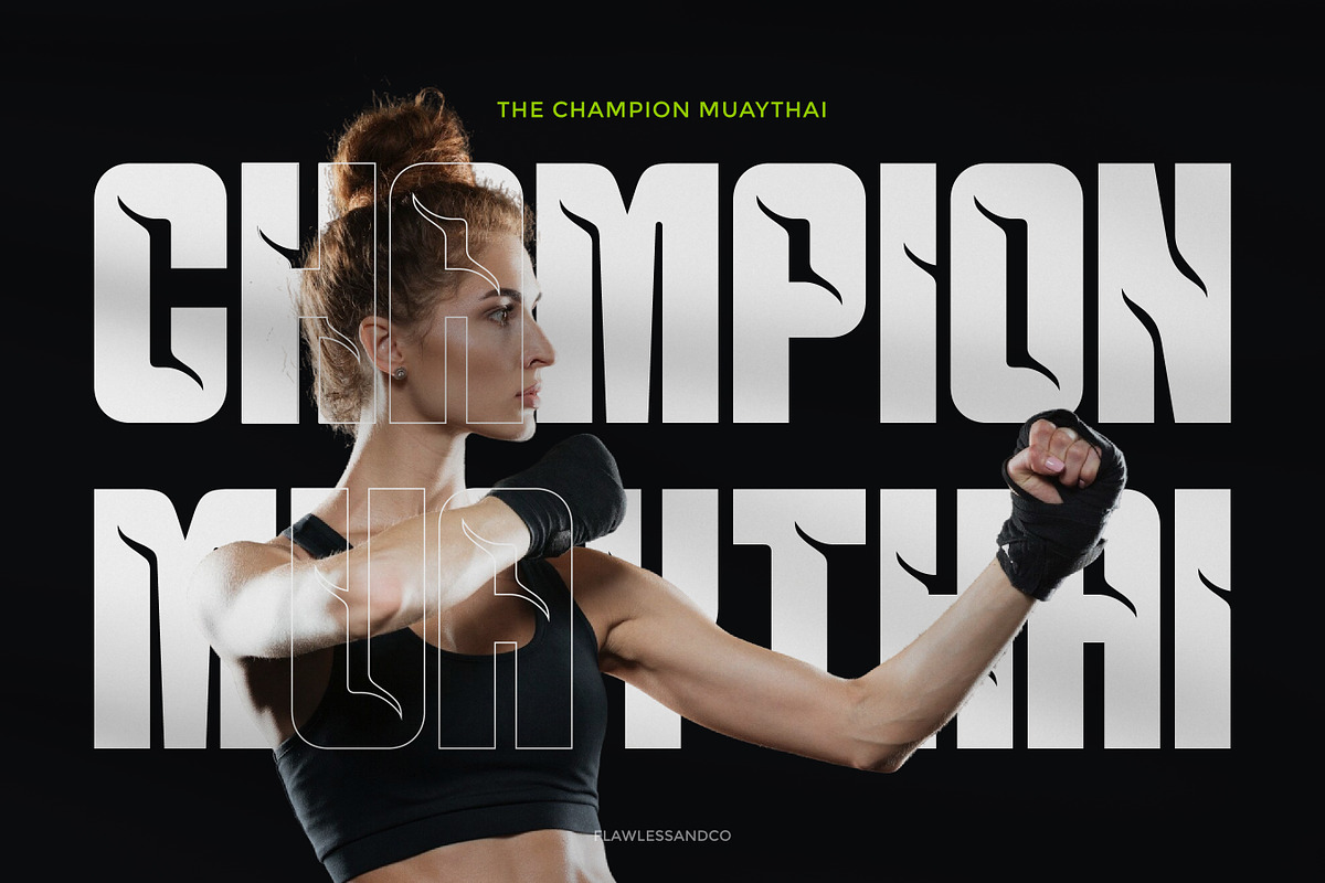 Monvark - Modern Condensed Sport Fo, a Font by Flawless And Co (Photo 2 of 10)
