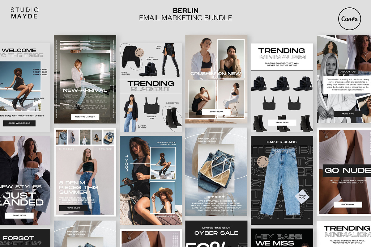 BERLIN | Email Marketing Canva Pack, an Email Template by Studio Mayde (Photo 1 of 8)