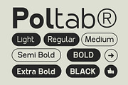 Poltab Font, a Sans Serif Font by Glyphminds Studios (Thumbnail 3 of 11)