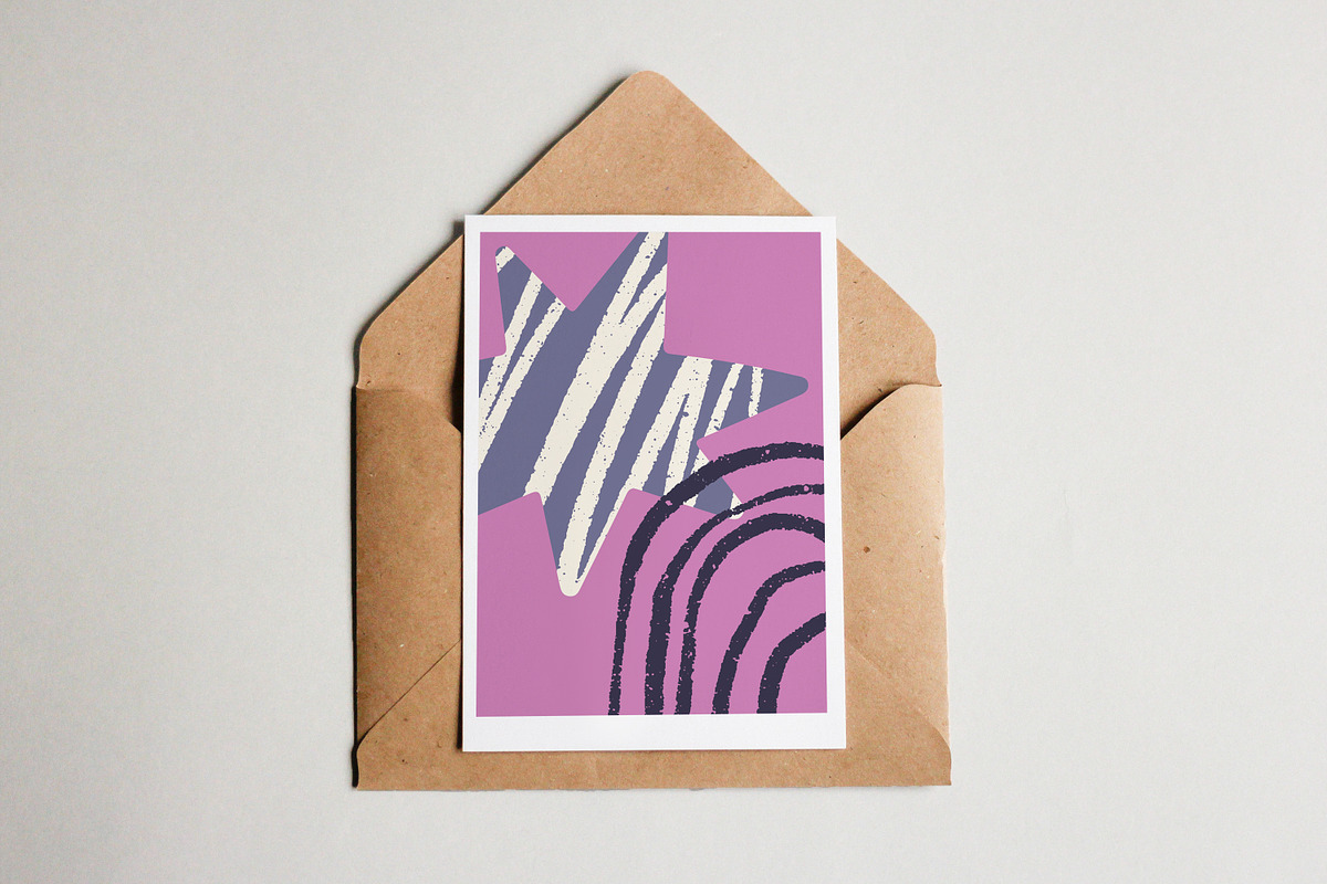 Abstract shapes posters, cards set, a Decorative Illustration by Good Studio (Photo 13 of 14)