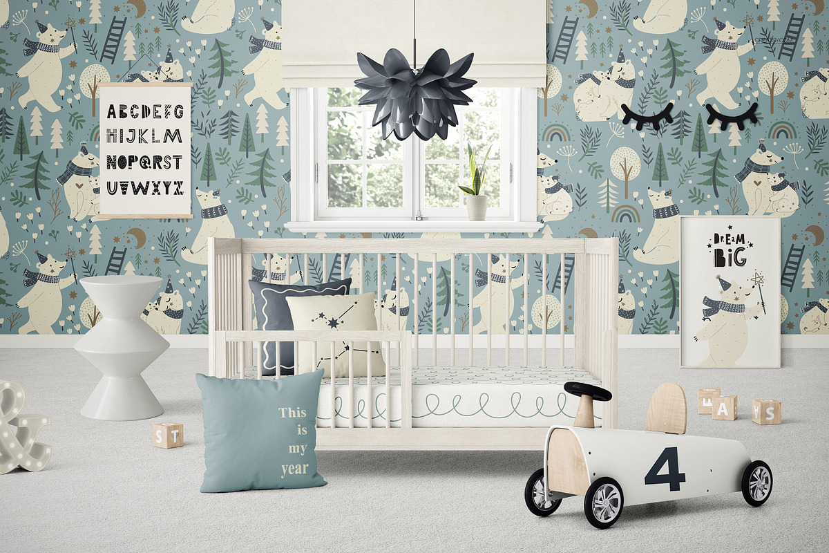 Baby Crib Nursery Mockup Collection, a Household Mockup by creatsy5 (Photo 17 of 22)