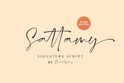 Sattamy Signature | handwritten font, a Script Font by Beautypes (Thumbnail 1 of 8)