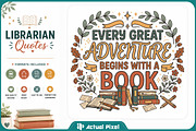 Librarian Quotes Bundle, an Object Graphic by Actual Pixel (Thumbnail 8 of 20)