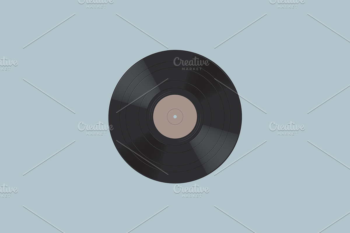 Vinyl Record, an Object Illustration by BenDesigner (Photo 2 of 2)