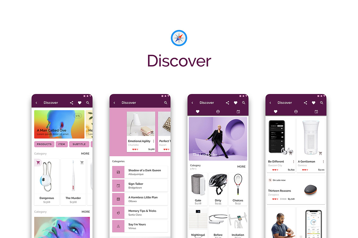 Prototype 86 - Template For Android, an UI Kit Template by App for Mobile & Website (Photo 17 of 28)