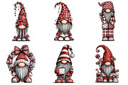 Christmas Santa Gnome Clipart, an Illustration by Daily.Designs (Thumbnail 3 of 5)