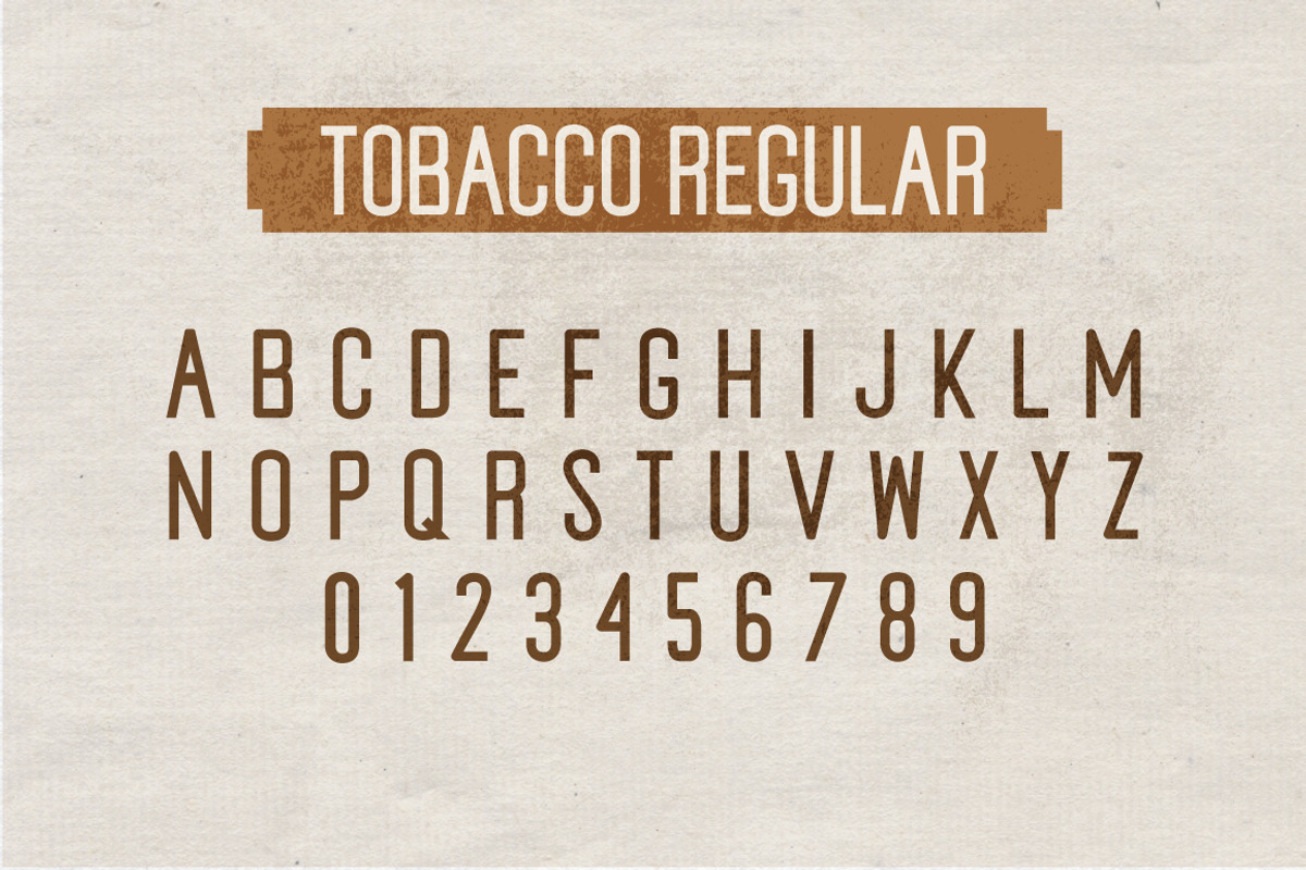 Tobacco Typeface, a Sans Serif Font by Josh O. (Photo 8 of 8)