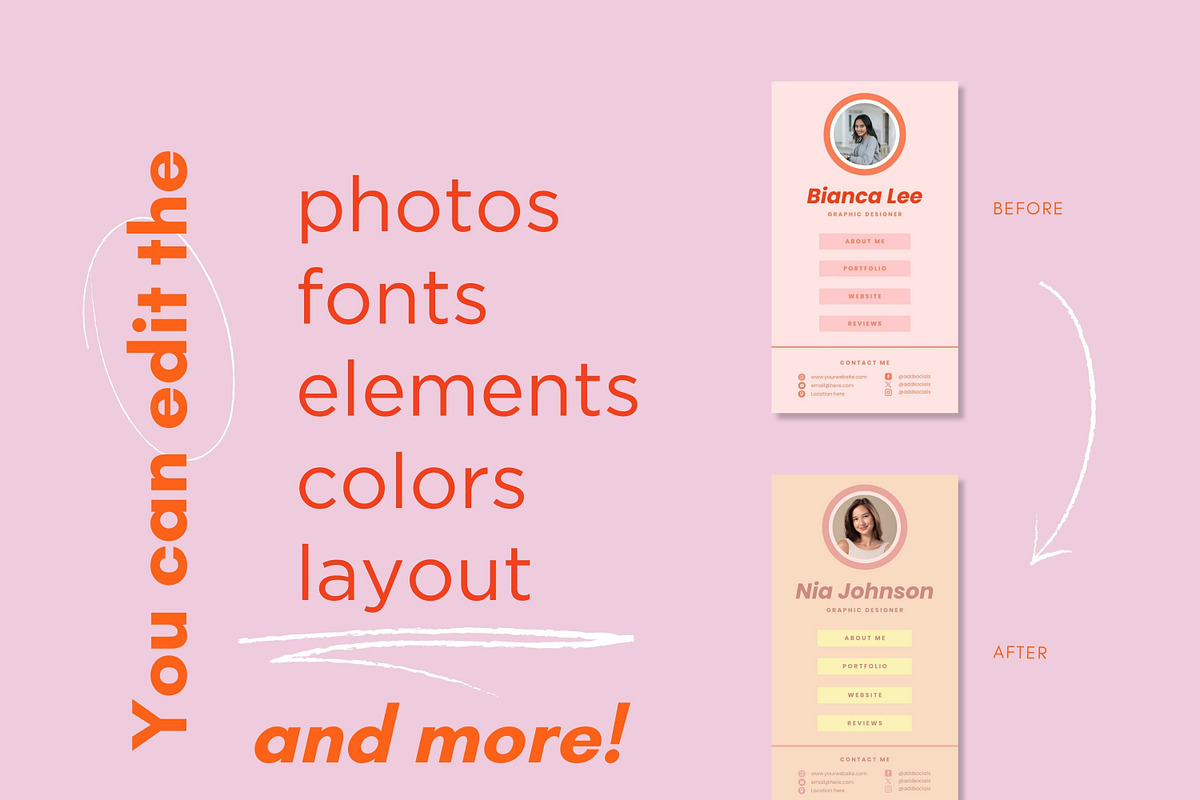 Cherry Instagram Link in bio page te, a Landing Page Template by Hell Yeah Designs (Photo 5 of 6)