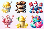 Summer Ice Cream Clipart, a Graphic by CitraGraphics (Thumbnail 2 of 4)