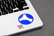 Sticker Mockup On Macbook, a Merchandise Mockup by SLAB! Design (Thumbnail 4 of 8)