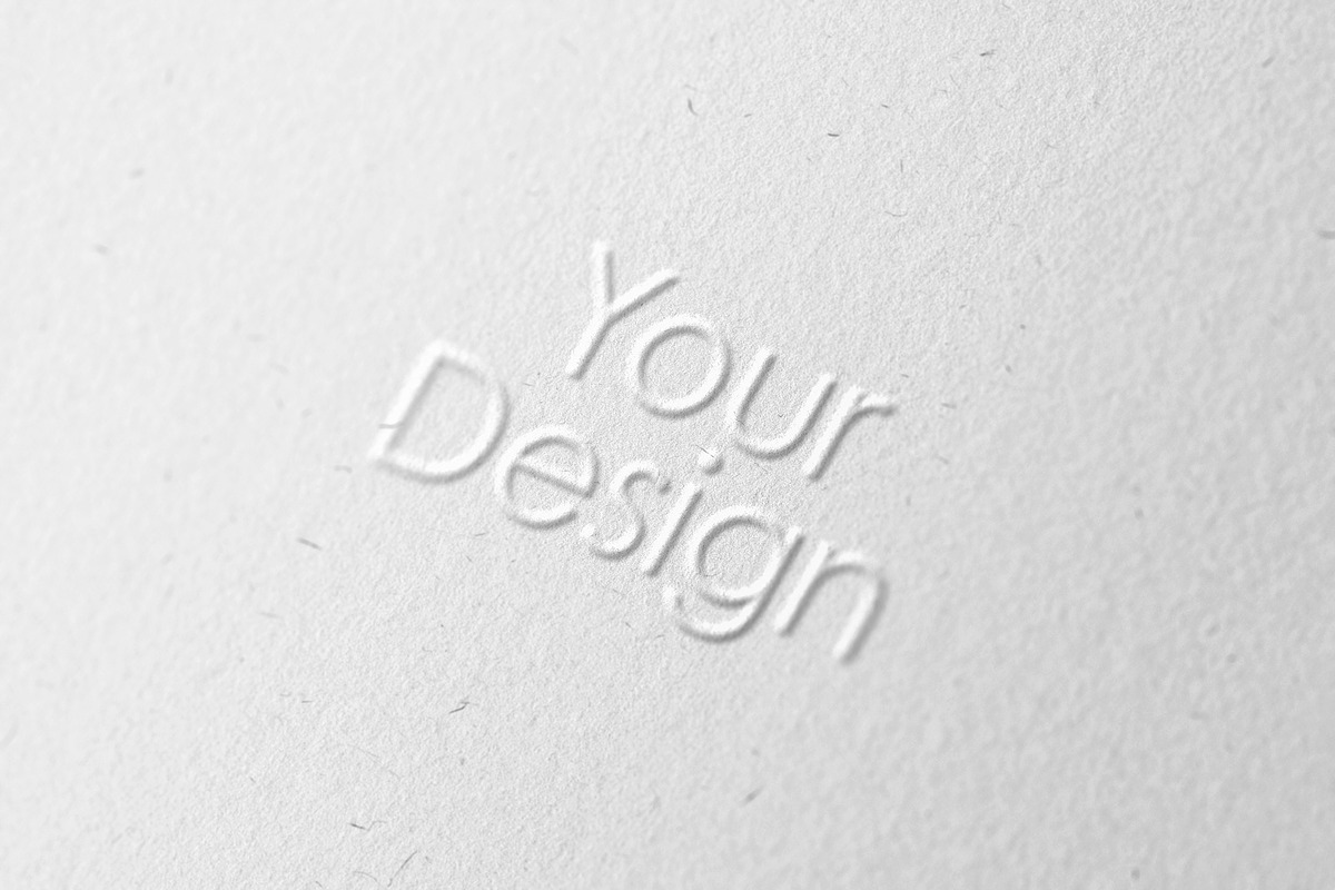 Embossed Paper Close-Up Mockup, a Mockup by Design Squad (Photo 3 of 4)